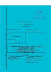 Sloan vs. Ware and Bank of America Clerk's Transcript on Appeal Vol. 5