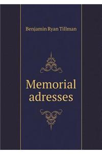 Memorial adresses