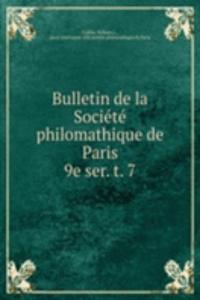 Bulletin de la Societe philomathique de Paris