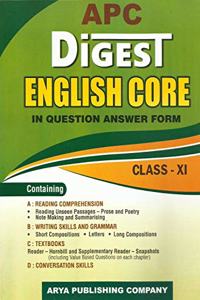 APC Digest English Core Class- XI (2018-19 Session)