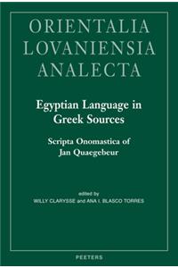 Egyptian Language in Greek Sources