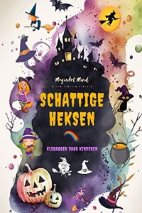 Schattige heksen Kleurboek voor kinderen Creatieve en grappige scènes uit de fantasiewereld van de hekserij