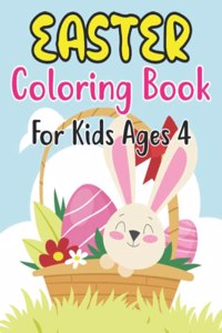 Easter Coloring Book For Kids Ages 4