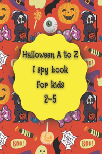 Halloween A to Z I spy book for kids 2-5
