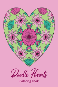 Doodle Hearts Coloring Book