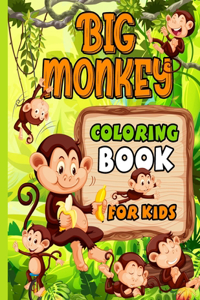 Big Monkey Coloring Book For Kids