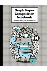 Graph Paper Composition Notebook Quad Rule 5x5 Grid Paper - 150 Sheets (Large, 8.5 x 11