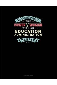 Never Underestimate The Power Of A Woman With An Education Administration Degree