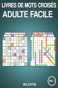 Livres de mots croisés adulte facile