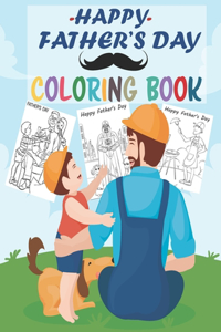Happy Father's Day Coloring Book
