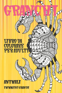 Libro da colorare per adulti - Immagini grandi - Animali - Granchi