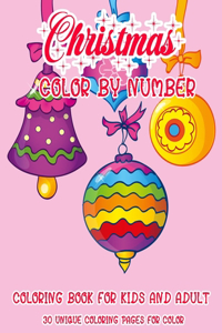 Christmas Color By Number Coloring Book For kids and Adult
