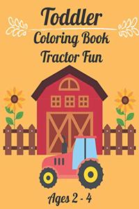 Toddler Coloring Book Tractor Fun