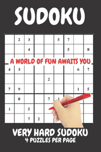 Sudoku Very Hard 4 Puzzles Per Page