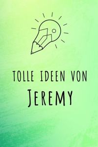 Tolle Ideen von Jeremy: Kariertes Notizbuch mit 5x5 Karomuster für deinen Vornamen