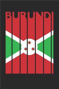 Vintage Burundi Notebook - Retro Burundi Planner - Burundian Flag Diary - Burundi Travel Journal