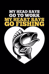 My Head Says Go To Work My Heart Says Go Fishing