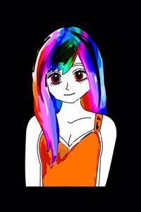 Rainbow Anime Girl