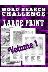 Word Search Challenge Large Print