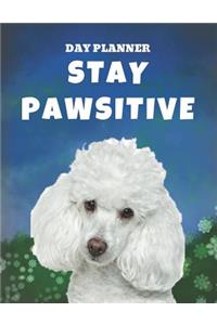 Undated, Blank Hourly Appointment Book For Daily Planning - Day Planner - Poodle Dog Cover Photo