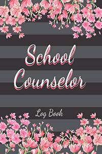 School Counselor Log Book: Counselor Student Record Keeper & Information Book