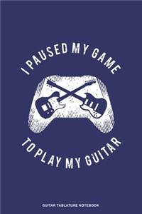 Guitar Tablature Notebook