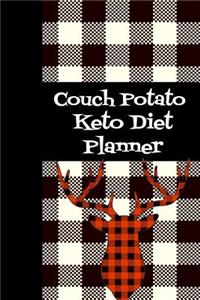 Couch Potato Keto Diet Planner: The Ultimate Prompt Fill in Meal Planner and Diet Notebook: This Is a 6x9 100 Page Food Tracker. Makes a Great Health and Wellness, Calorie Counter 