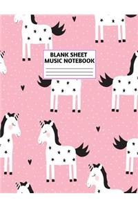 Blank Sheet Music Notebook