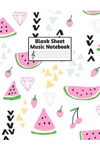 Blank Sheet Music Notebook