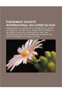 Evenement Sportif International En Coree Du Sud