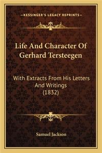 Life And Character Of Gerhard Tersteegen