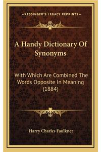 A Handy Dictionary of Synonyms