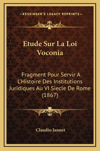 Etude Sur La Loi Voconia