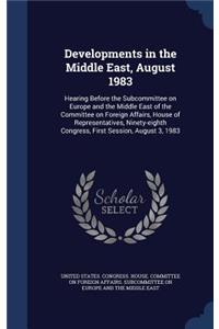 Developments in the Middle East, August 1983