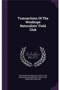 Transactions of the Woolhope Naturalists' Field Club