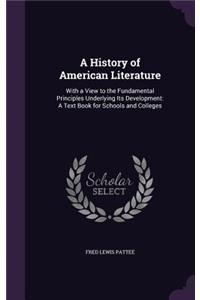 A History of American Literature