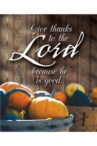 Give Thanks Thanksgiving Bulletin Large (Pkg of 50)