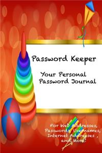 Password Keeper Your Personal Password Journal For Web Addresses, Passwords