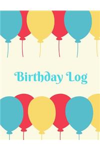 Birthday Log