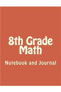 8th Grade Math Blank Notebook and Journal