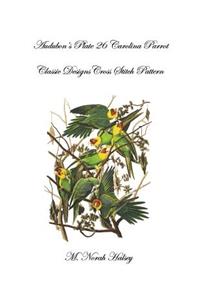 Audubon's Plate 26 Carolina Parrot: Classic Designs Cross Stitch Pattern