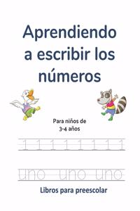 Aprendiendo a escribir los números