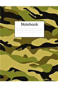 Green Camo Notebook