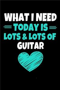 What I Need Today Is Lots Lots Guitar