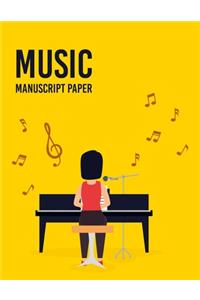 Wide Staff Manuscript Paper