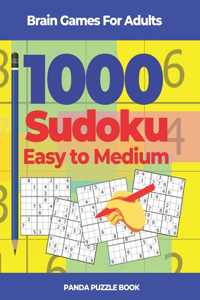 Brain Games For Adults - 1000 Sudoku Easy to Medium