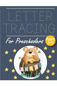 Letter Tracing for Preschoolers cute little bear