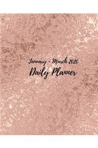 Daily Planner 2020 1st Quarter