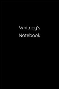Whitney's Notebook