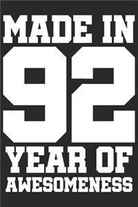 Made in 92 Year of Awesomeness